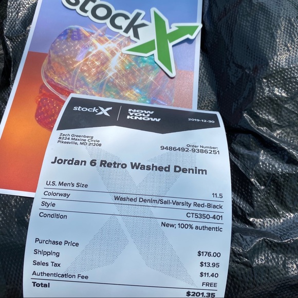 🚫Sold🚫 Jordan 6 Retro Washed Denim - Picture 7 of 7